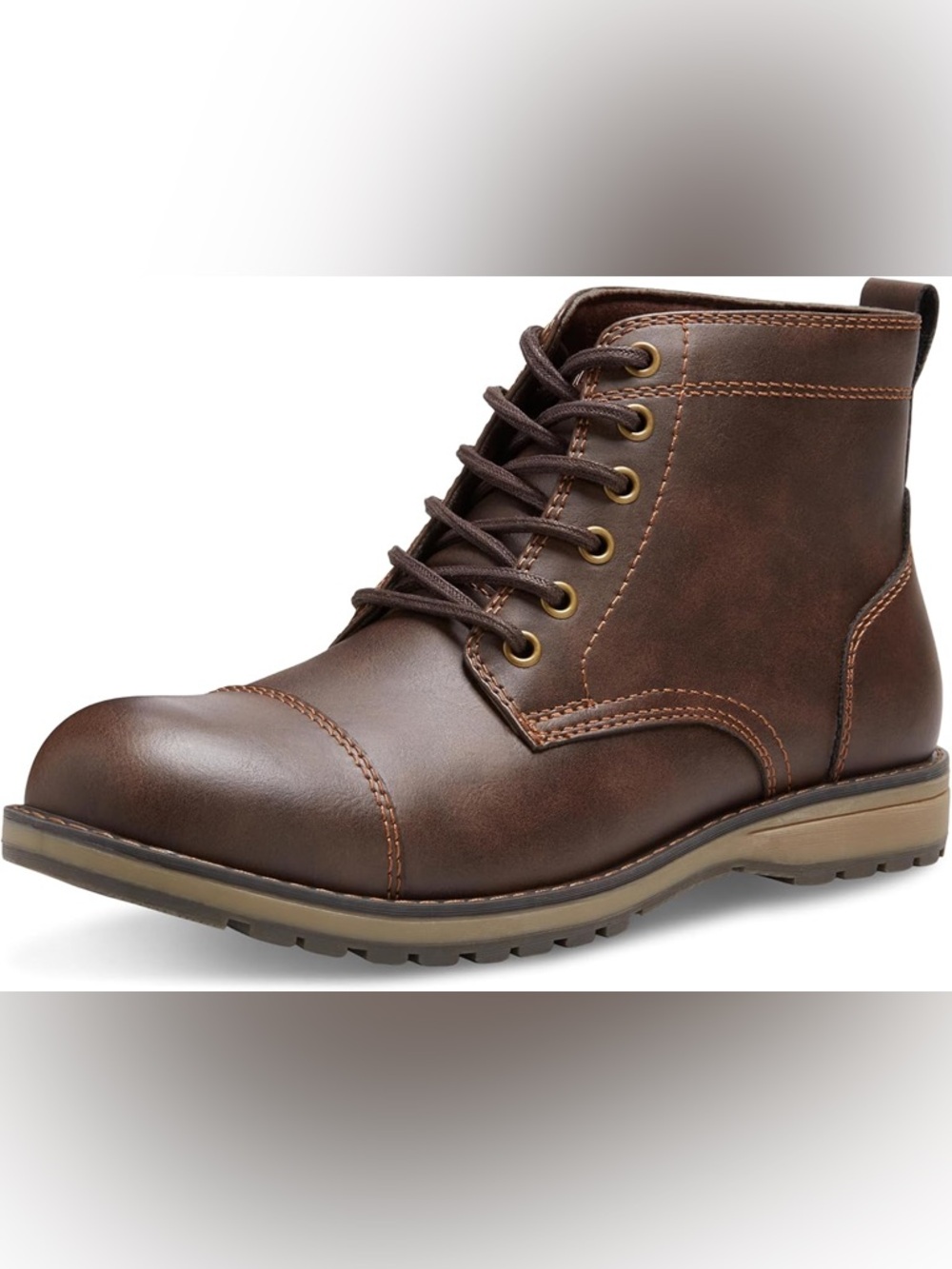 Men's Eastland “Jason” Brown Leather Lace-Up Work Boot